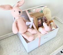 Load image into Gallery viewer, Baby Girl Bunny Night Light Gift Hamper Baby Shower Set Large
