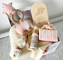Load image into Gallery viewer, Baby Girl Cute Gift Box Baby Shower Hamper Set
