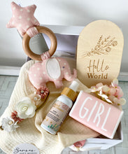 Load image into Gallery viewer, Baby Girl Cute Gift Box Baby Shower Hamper Set

