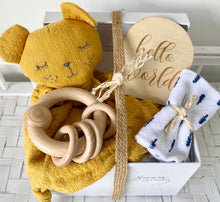 Load image into Gallery viewer, Baby Bear Comforter Baby Shower Boy Gift Hamper Gift Box
