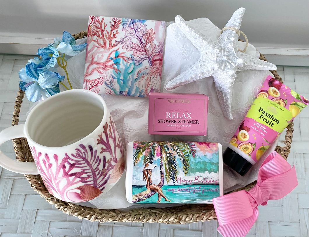 Happy Birthday To My Beautiful Friend Pamper Hamper Gift Basket Medium