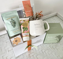 Load image into Gallery viewer, Inspirational Believe Self Care Hamper Box Thinking Of You, Birthday Large
