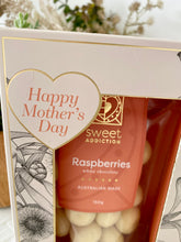 Load image into Gallery viewer, Mothers Day Chocolate Gift Set Raspberries &amp; Peanuts Add On
