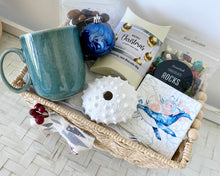 Load image into Gallery viewer, Male Coastal Christmas Mug, Biscuits &amp; Chocolates Gift Set Basket Hamper Large
