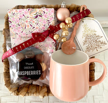 Load image into Gallery viewer, Christmas Mug &amp; Chocolates Gift Set Basket Hamper Medium
