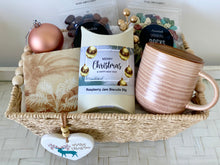 Load image into Gallery viewer, Gender Neutral Christmas Mug, Biscuits &amp; Chocolates Gift Set Basket Hamper Large
