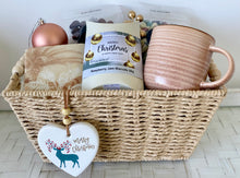 Load image into Gallery viewer, Gender Neutral Christmas Mug, Biscuits &amp; Chocolates Gift Set Basket Hamper Large
