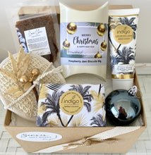 Load image into Gallery viewer, Coastal Palms Christmas Gift Box Pamper Hamper Large
