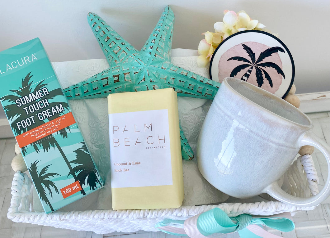 Coastal My Palm Beach Pamper Hamper Gift Basket Large