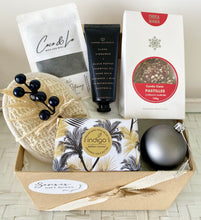 Load image into Gallery viewer, Coastal Palms Christmas Gift Box Pamper Hamper Large

