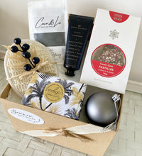 Load image into Gallery viewer, Coastal Palms Christmas Gift Box Pamper Hamper Large

