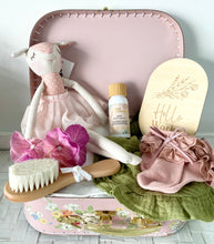 Load image into Gallery viewer, Deer Ballerina Baby Girl Suitcase Gift Shower Hamper Set Medium
