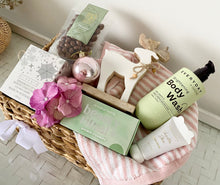 Load image into Gallery viewer, Dreaming Of A White Christmas Reindeer Basket Pamper Hamper Large

