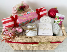 Load image into Gallery viewer, Festive Merry Christmas Gift Basket Pamper Hamper Large
