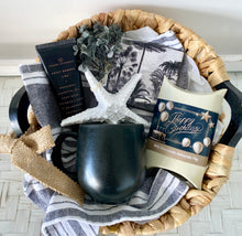 Load image into Gallery viewer, Happy Birthday Gender Neutral Coastal Palms Gift Hamper Basket Large

