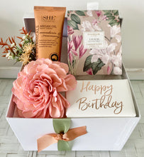Load image into Gallery viewer, Happy Birthday Affordable  Pretty Pamper Hamper Box Medium
