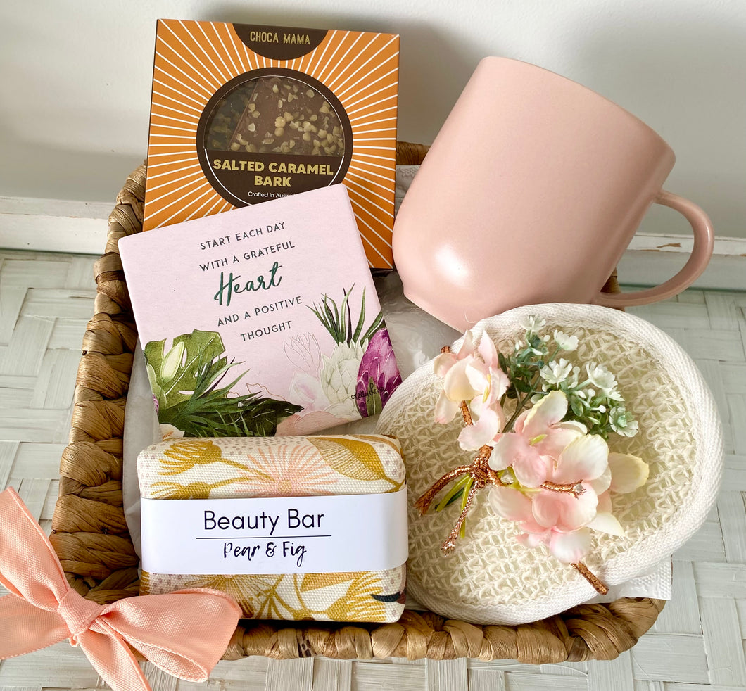 Positive Pamper Hamper Basket Gift Birthday, Thank you, Thinking Of You Small
