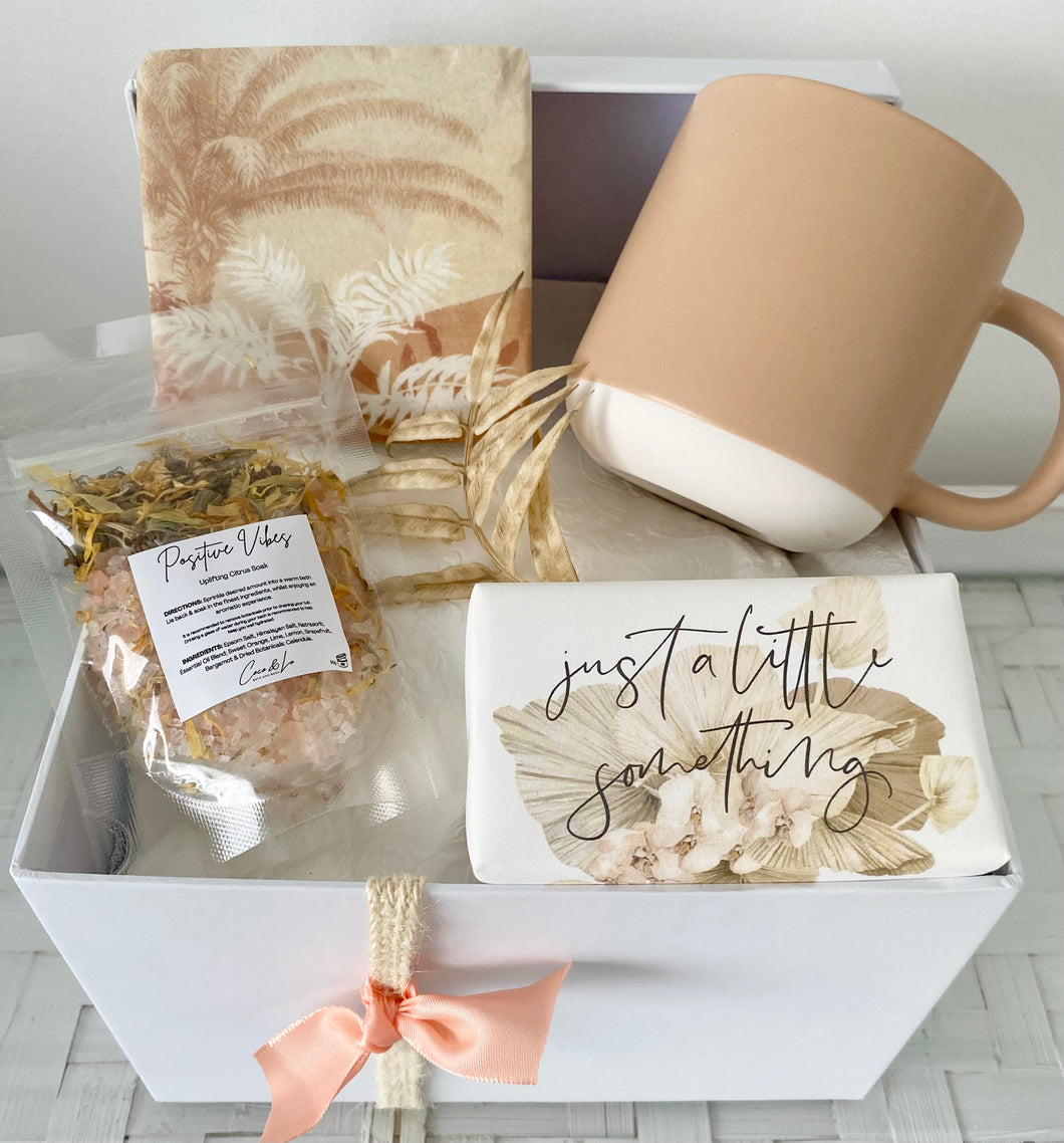 Just A Little Something Birthday, Get Well, Thank you, Farewell Gift Box Hamper Medium