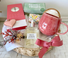 Load image into Gallery viewer, Love You Mug &amp; Coaster Pamper Hamper Gift Hamper Basket Large
