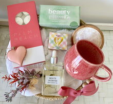 Load image into Gallery viewer, Love You Mug &amp; Coaster Pamper Hamper Gift Hamper Basket Large
