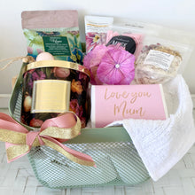 Load image into Gallery viewer, Love You Mum Thank you Mum Pamper Hamper Basket Gift Large
