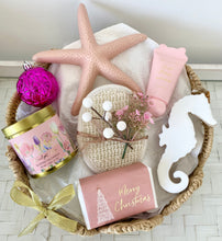 Load image into Gallery viewer, Merry Christmas Coastal Basket Pamper Hamper Large
