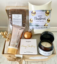 Load image into Gallery viewer, Christmas Biscuits &amp; Pamper Gift Box Hamper Medium
