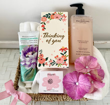 Load image into Gallery viewer, Thinking Of You Floral Female Gift Basket Pamper Hamper Medium
