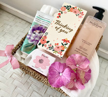 Load image into Gallery viewer, Thinking Of You Floral Female Gift Basket Pamper Hamper Medium
