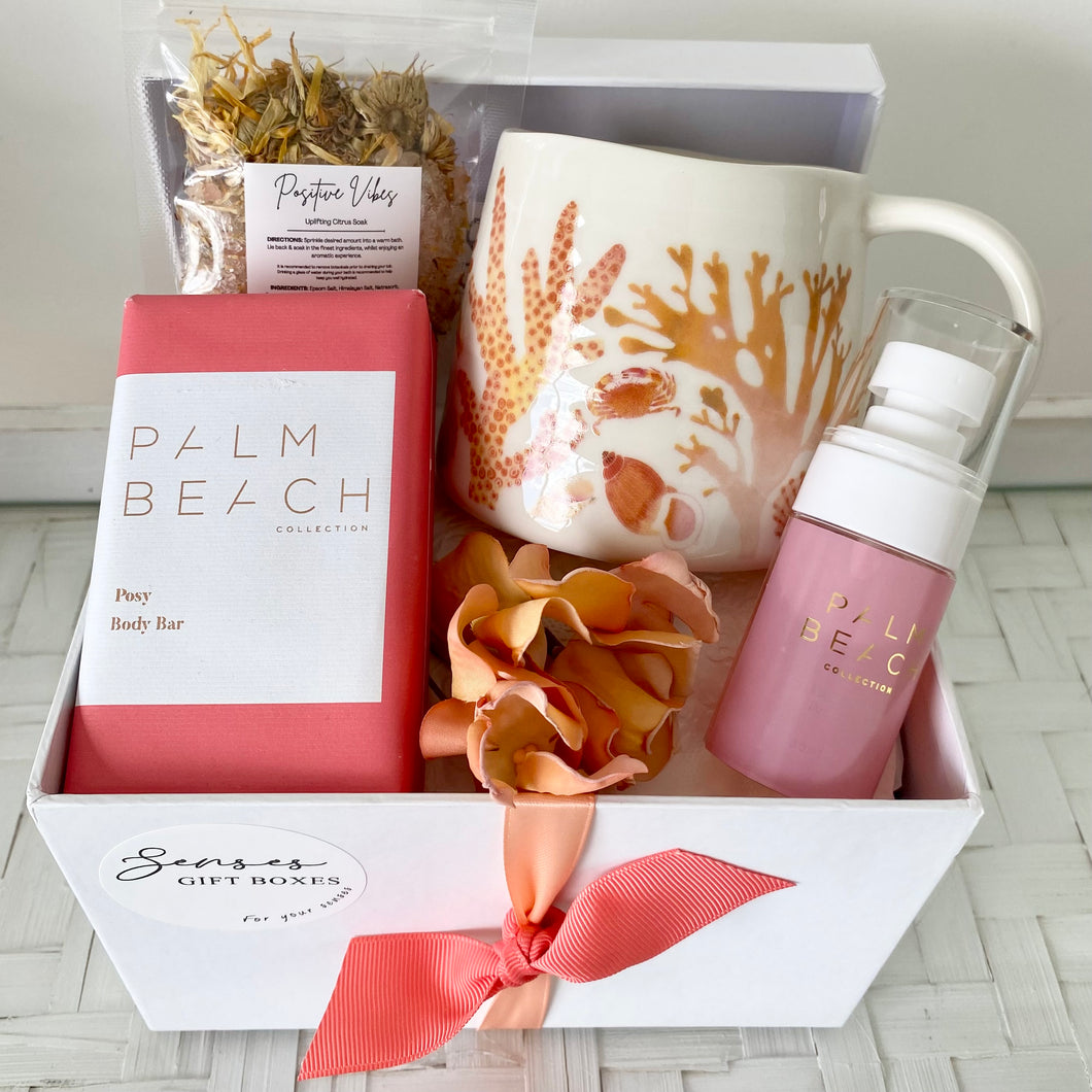 Palm Beach Mug Pamper Hamper Gift Box Set Small