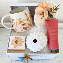 Load image into Gallery viewer, Any Occasion Peach Coastal Gift Box Pamper Hamper Medium
