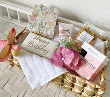 Load image into Gallery viewer, Happy Birthday Pretty Pamper Hamper Basket Large
