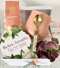 Load image into Gallery viewer, Relax, Breathe, Your Home Mug, Coaster, Chocolates Hamper Gift Box Medium
