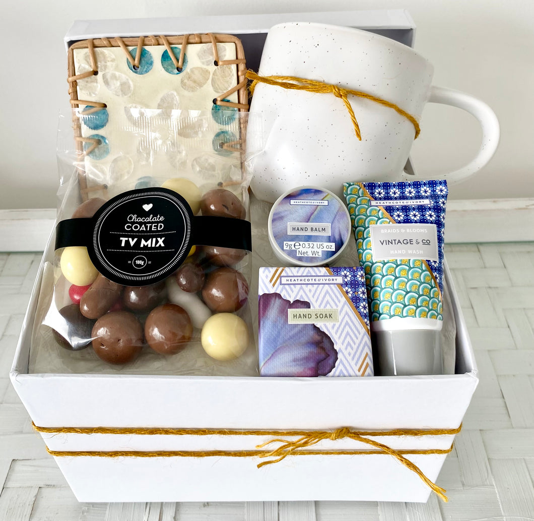 Relax Pamper Gift Box Hamper Thank You, Thinking Of You, Birthday Small