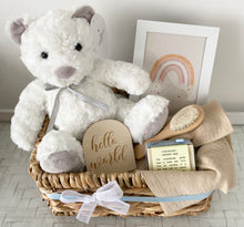 Load image into Gallery viewer, Sheridan Baby Teddy Baby Shower Hamper Gift Basket
