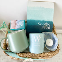 Load image into Gallery viewer, Coastal Inspirational Soothe The Soul Self Care Gift Basket Hamper Large
