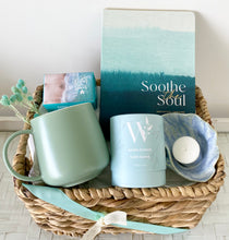 Load image into Gallery viewer, Coastal Inspirational Soothe The Soul Self Care Gift Basket Hamper Large
