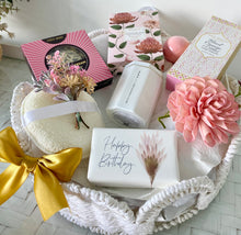 Load image into Gallery viewer, Sweet Happy Birthday Pretty Pamper Hamper Basket Large
