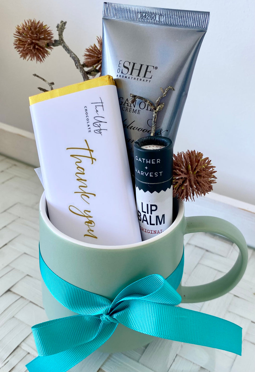 Affordable Teacher Thank you Christmas Green Gift Hamper Box Small