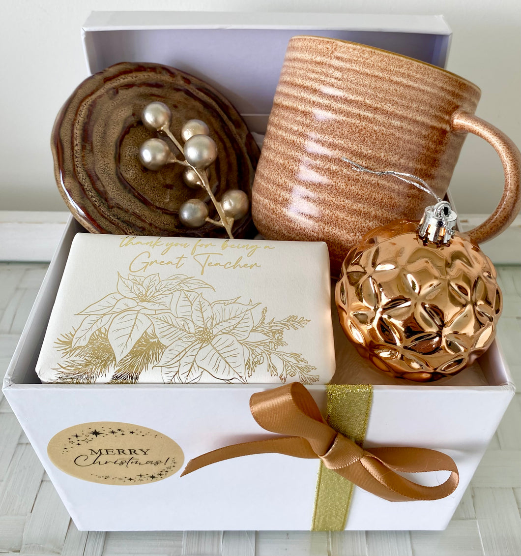 Thank you Teacher Christmas Gift Box Hamper Small
