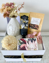 Load image into Gallery viewer, Thank you Floral Tea Time Female Gift Box Pamper Hamper Large
