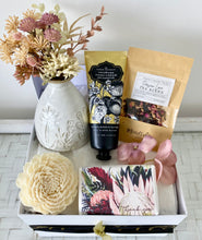 Load image into Gallery viewer, Thank you Floral Tea Time Female Gift Box Pamper Hamper Large
