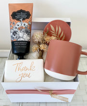 Load image into Gallery viewer, Thank you Rose Gold Female Gift Box Hamper Medium
