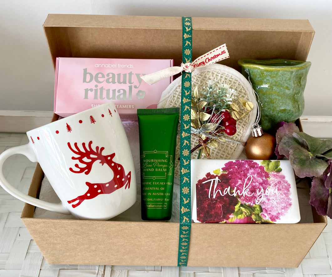 Christmas Thank You Gift Box Pamper Hamper Large
