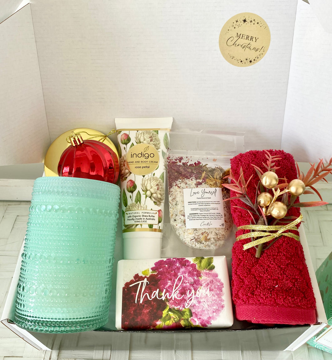 Thank you Christmas Gift Box Pamper Hamper Large