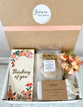 Load image into Gallery viewer, Thinking Of You Pamper Hamper Gift Box Medium Signature Range
