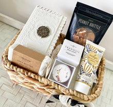 Load image into Gallery viewer, Tranquil Note Book Thank You, Thinking Of You, Birthday, Self Care Basket Medium
