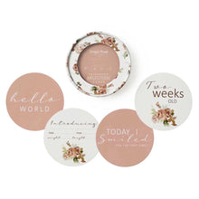 Load image into Gallery viewer, Milestone Cards Set Rosebud Baby Shower Gift Add On
