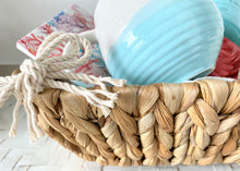 Load image into Gallery viewer, Coastal Home Ocean Flower Gift Basket Hamptons Hamper Large
