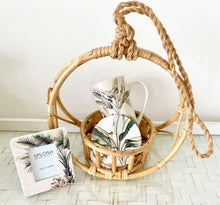 Load image into Gallery viewer, Palm Planter Gift Set Hanging Cane Planter Hamper All Occasions Large
